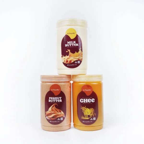 Milk Butter-Peanut Butter-Ghee (500g Combo)