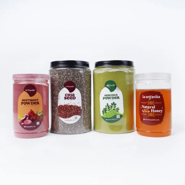 BeetRoot 200g-Chia Seed 500g-Moringa 500g -honey 500g (Combo)